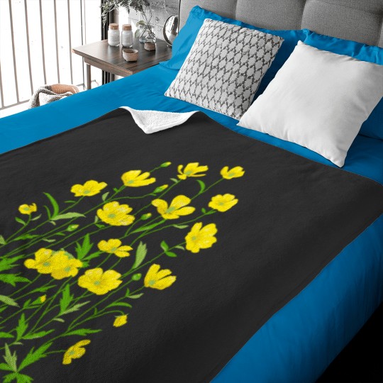 Discover Wildflowers Pattern 2 Classic Baby Blankets