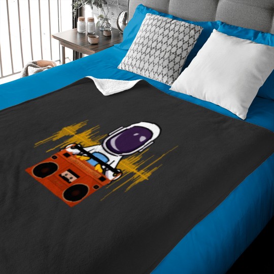 Discover Cosmic Sound - Astronaut Essential Baby Blankets