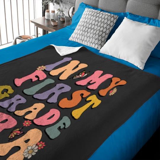Discover Groovy In My First Grade Era Back To School Teachers Kids Baby Blankets