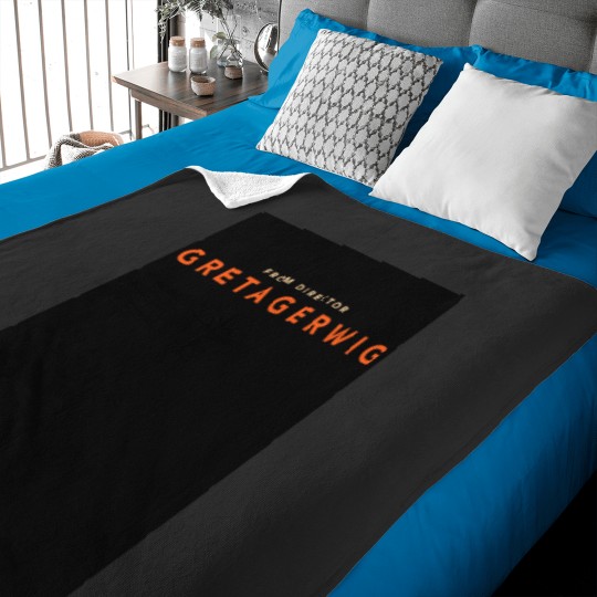 Discover From Director Greta Gerwig (Oppenheimers Movie Font) Black Baby Blankets