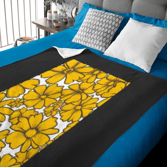 Discover Sunny Day Floral Pattern Graphic Baby Blankets