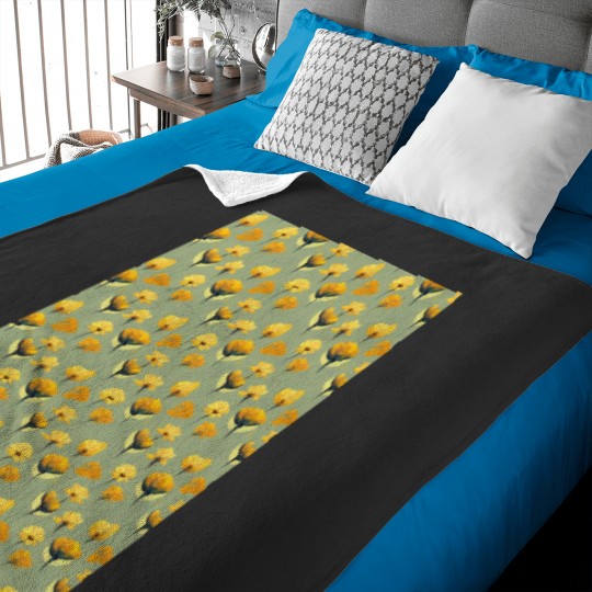 Discover Yellow Cosmos Flowers Graphic Baby Blankets