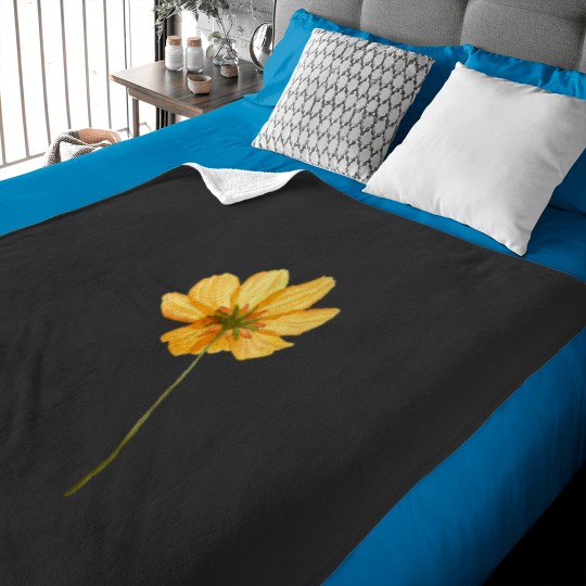 Discover Yellow cosmos flower Classic Baby Blankets