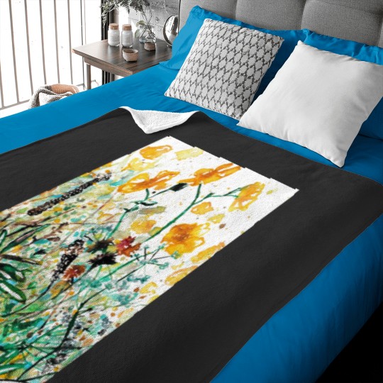 Discover Buttercups by the roadside Graphic Baby Blankets