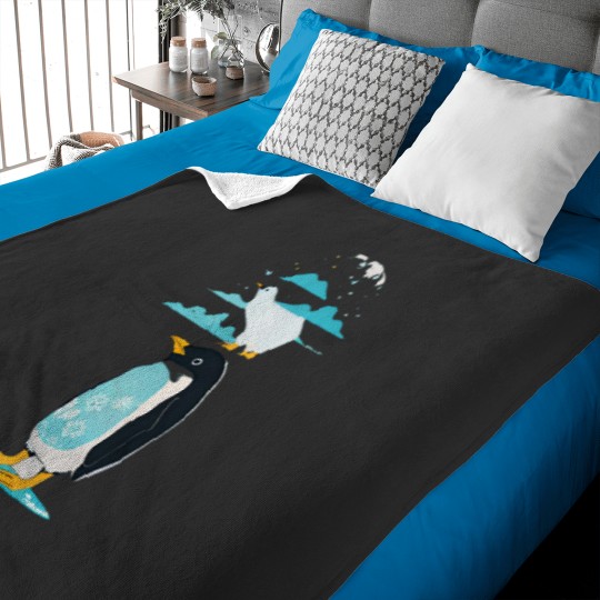 Discover VIntages Penguin By CallisC Arts Active Baby Blankets