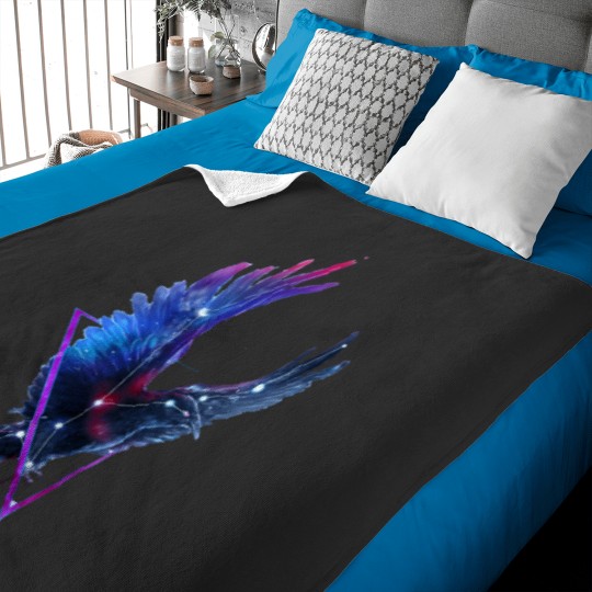 Discover Cosmic Sound Crow bird Essential Baby Blankets