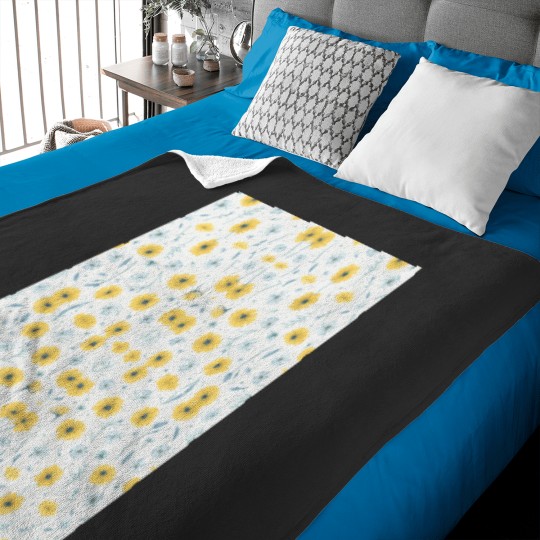 Discover Delicate dandelion in a meadow pattern Graphic Baby Blankets