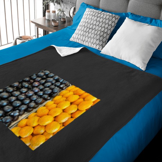 Discover Plums and Oranges Active Baby Blankets