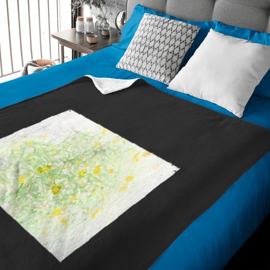 Discover Inverted Sunflowers Long Baby Blankets