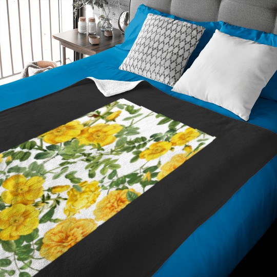 Discover Nature Flowers Graphic Baby Blankets
