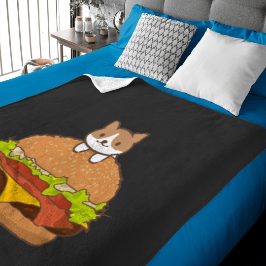 Discover Neko Burger Classic Baby Blankets