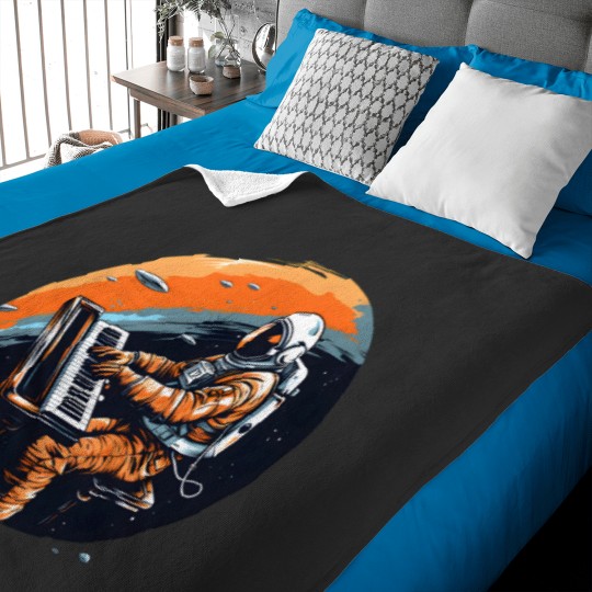 Discover Cosmic Sound - Galactic Melodies Active Baby Blankets