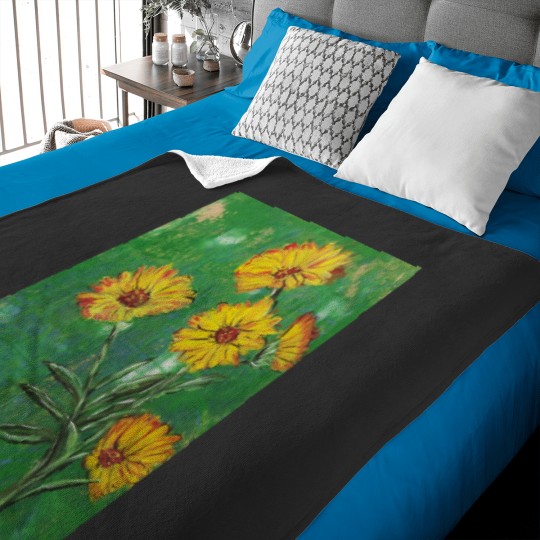Discover Brown Eyed Susan Graphic Baby Blankets