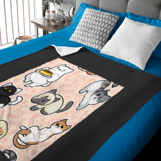 Discover Neko Atsume Pattern 3 Classic Baby Blankets