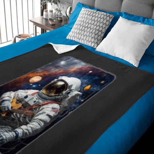 Discover Cosmic Sound Classic Astronaut Classic Baby Blankets