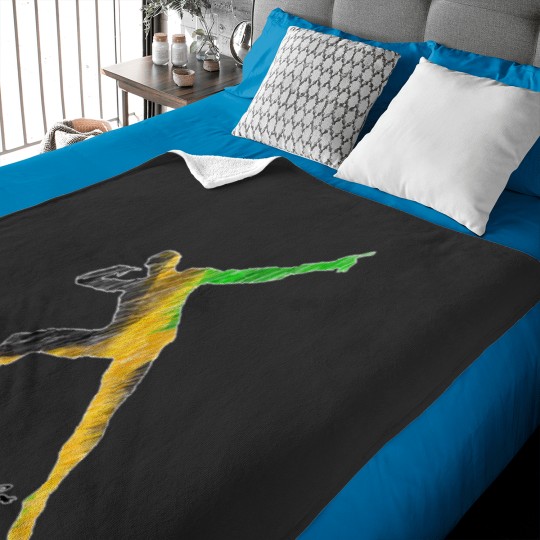 Discover Usain Bolt Jamaica Man Design Classic Baby Blankets