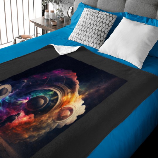 Discover cosmic sound Classic Baby Blankets