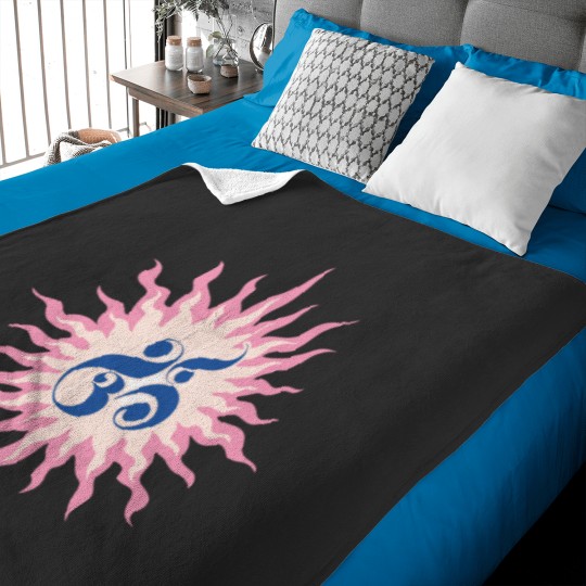 Discover AUM, Ohm, Om Symbol Art Prints for Focus, Inner Peace, Meditation, Yoga & Fitness Classic Baby Blankets