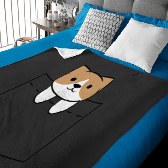 Discover Cocoa Pocket Tee Classic Baby Blankets