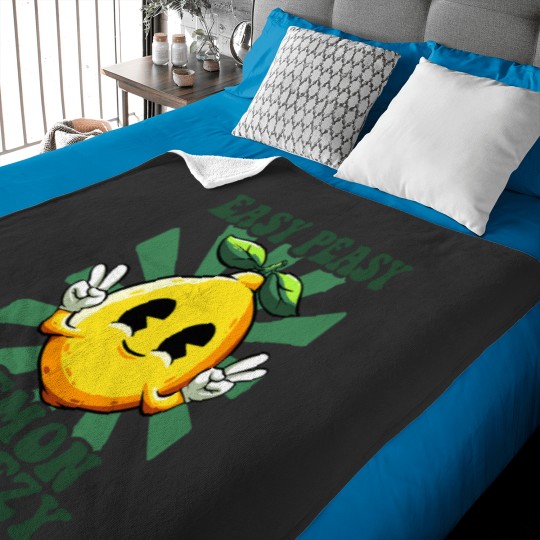 Discover Easy Peasy Lemon Squeezy Lemonade Ceo Funny Lemon Lemonade Baby Blankets
