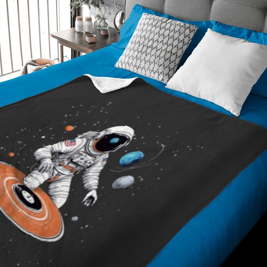 Discover Cosmic Sound Astronaut Classic Baby Blankets