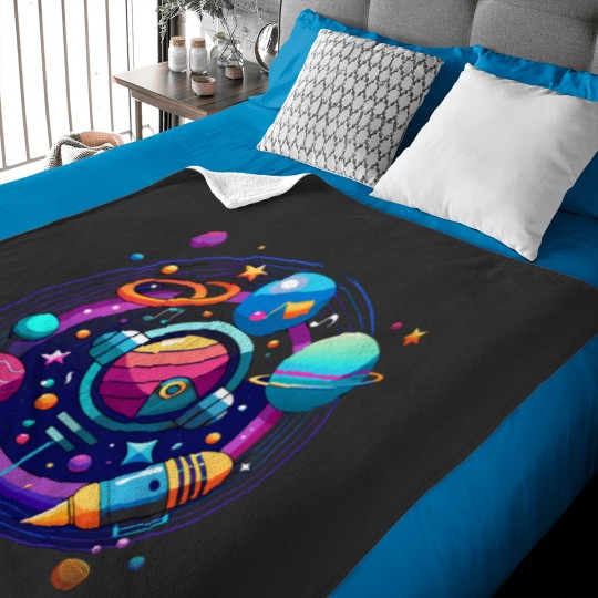 Discover Cosmic Sound Classic Baby Blankets