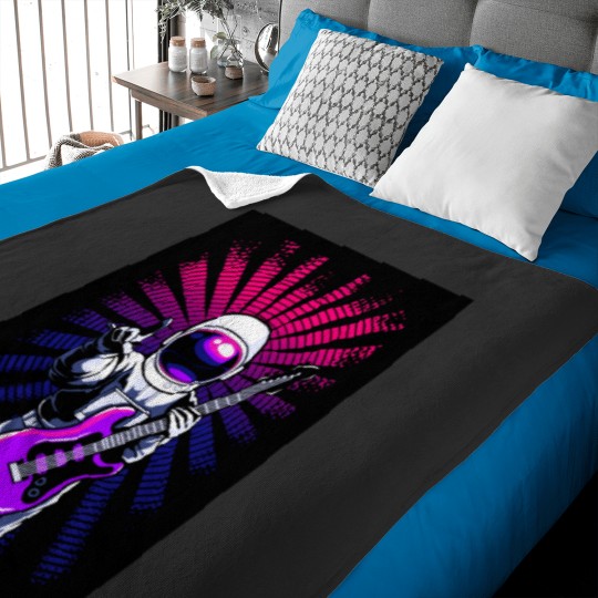 Discover cosmic guitar player, a guitar design to all astronaut,space and guitar lovers. Graphic Classic Baby Blankets