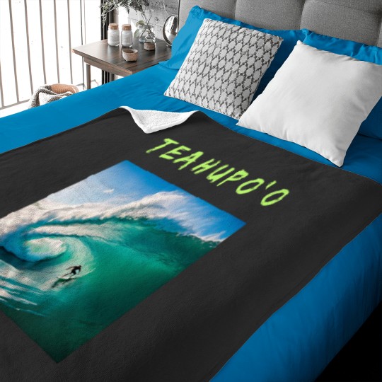 Discover Surfing Teahupo'os Classic Baby Blankets
