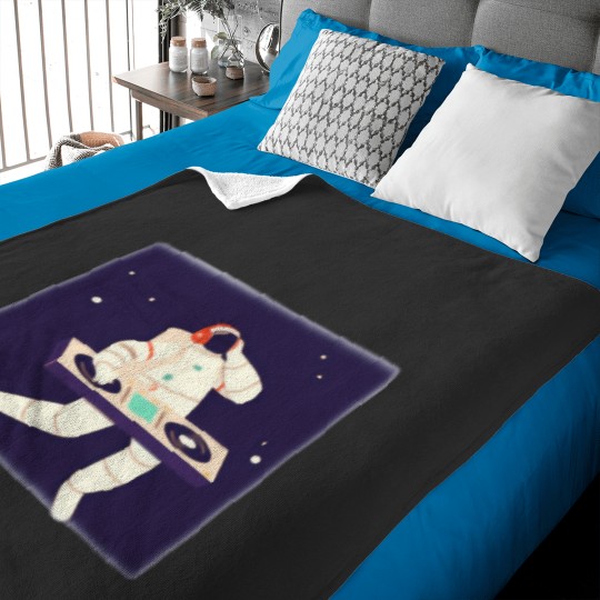 Discover cosmic sound dj astronaut t Classic Baby Blankets