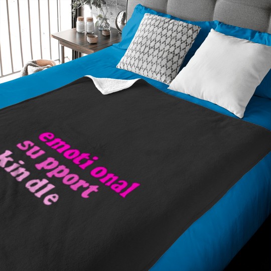 Discover Pink Emotional Support Kindle Baby Blankets