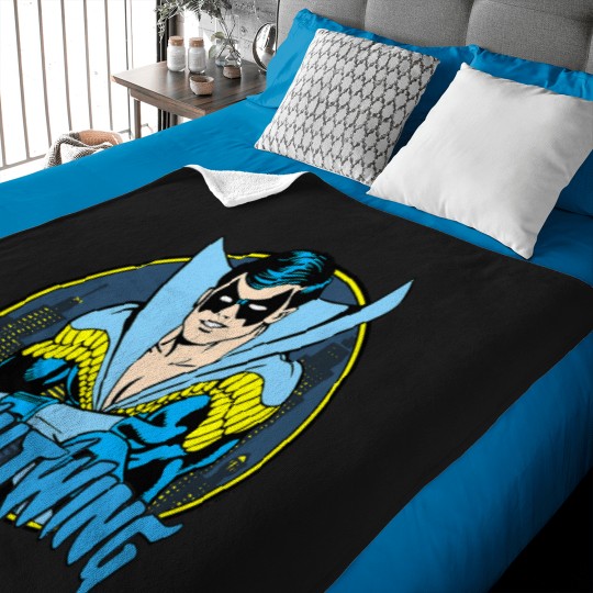 Discover Nightwing Circle Baby Blankets