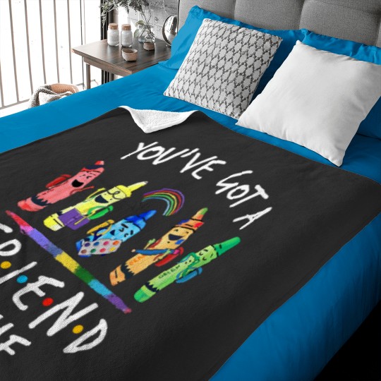 Discover Youve Got A Friend In Me Teacher Crayon ART Baby Blankets