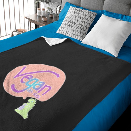 Discover Vegan as fucks kawaii pastel dinosaur Baby Blankets