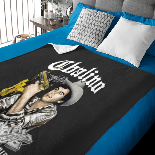 Discover Chalino Sanchez El Rey Del Corrido Baby Blankets classic in black Cotton