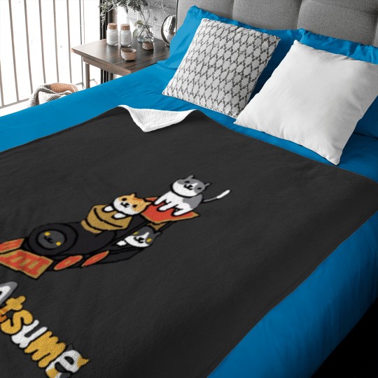 Discover Neko Atsume Train Classic Baby Blankets