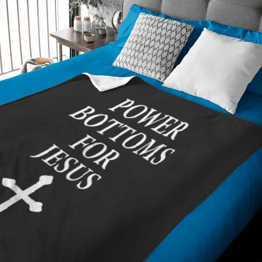 Discover Power Bottoms for Jesus Christian Bible Jesus Christmas Gift Baby Blankets