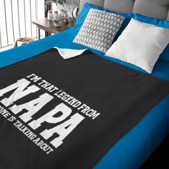 Discover Napa Hometown CA Californiass Home Roots Funny City Napa Baby Blankets