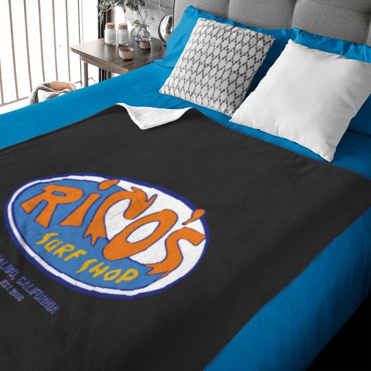 Discover Beachside Surf Shop Baby Blankets