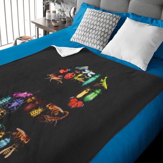 Discover Toddler 2nd Birthday Bugs Insects Beetles Kids 2 Year Old Baby Blankets