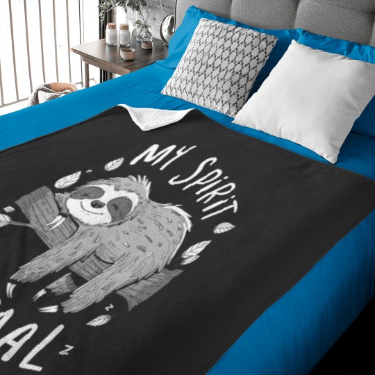 Discover Sloth My Spirit Animal Funny Sloth Baby Blankets