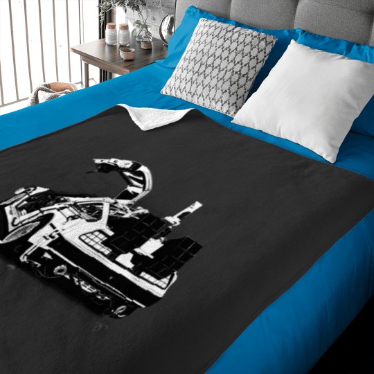 Discover Delorean Vector Classic Baby Blankets
