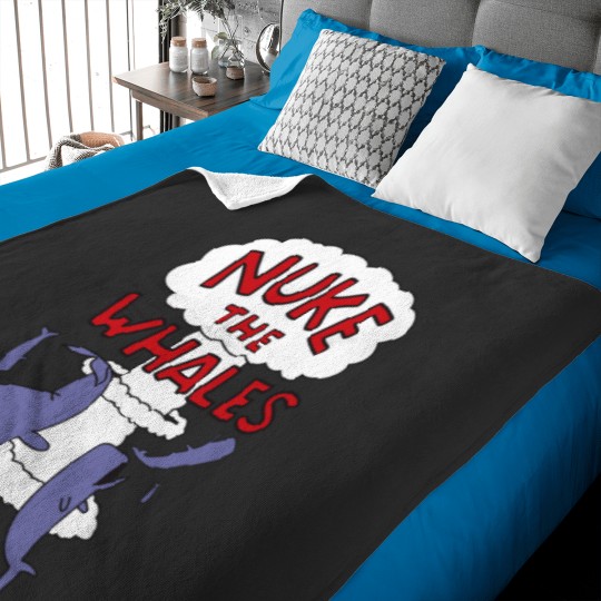 Discover Nuke the whales Classic Baby Blankets