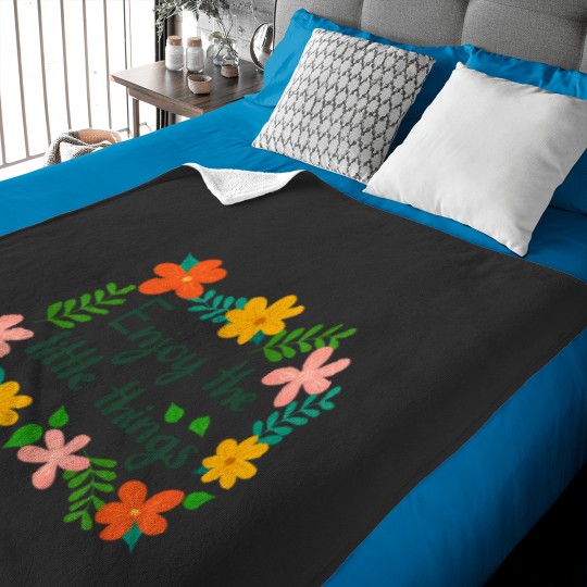 Discover Floral Enjoy the little things Baby Blankets
