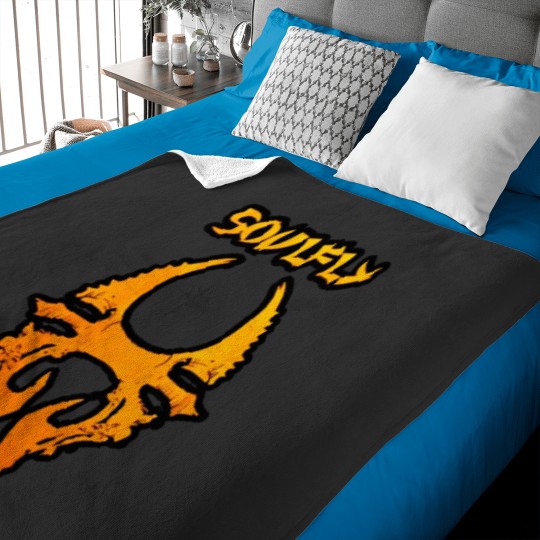Discover Soulfly Logo Baby Blanket