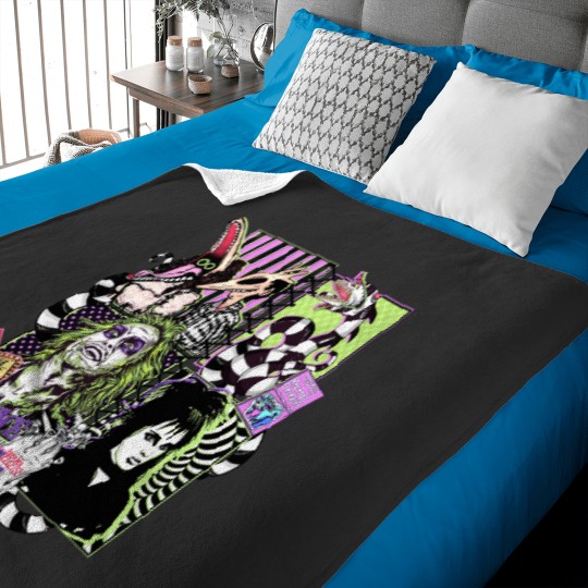 Discover Beetlejuice, Never trust the living Baby Blankets, Beetlejuice 1988 Movie Baby Blankets