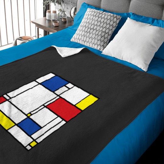Discover Mondrian Minimalist De Stijl Modern Art © fatfatin Classic Baby Blankets