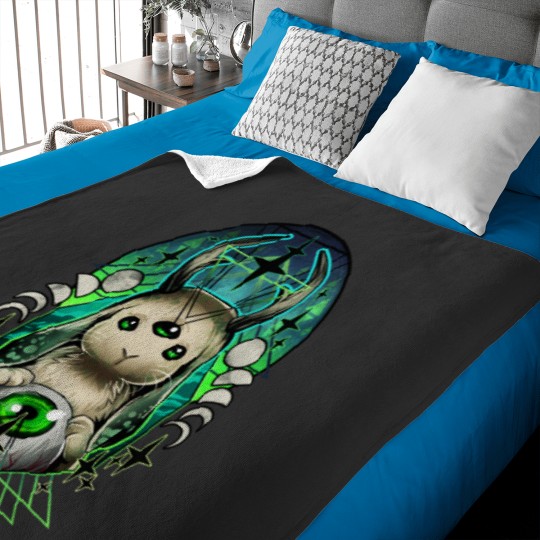 Discover Space Bunny  Classic Baby Blankets