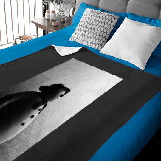 Discover Black & White Christmas Photograph The Snowman Raymond Briggs Baby Blankets
