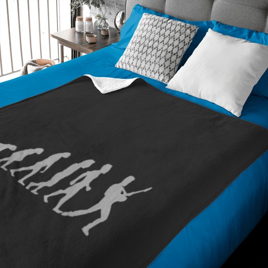 Discover Guitar Player Evolution Classic Baby Blankets