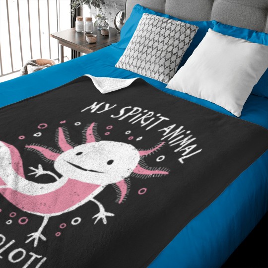 Discover Cute Amphibian - My Spirit Animal Is An Axolotls Classic Baby Blankets